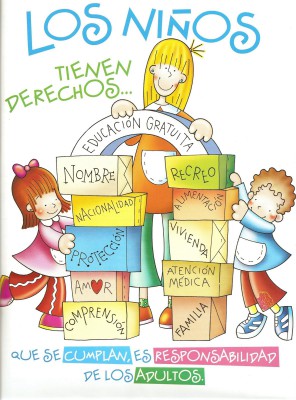 cartel los derechos de los niñas y niñas para educacion infantil