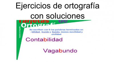 ejercicios de ortografia con soluciones