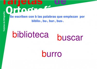 tarjeta b-6 biblio-, bu-, bur-, bus- imagen