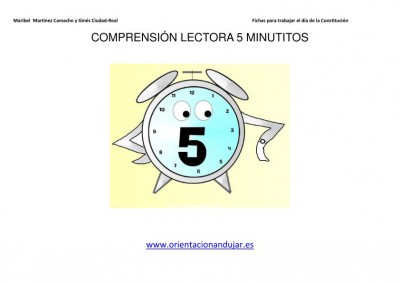 COMPRENSIÓN LECTORA 5 MINUTITOS IMAGEN 1