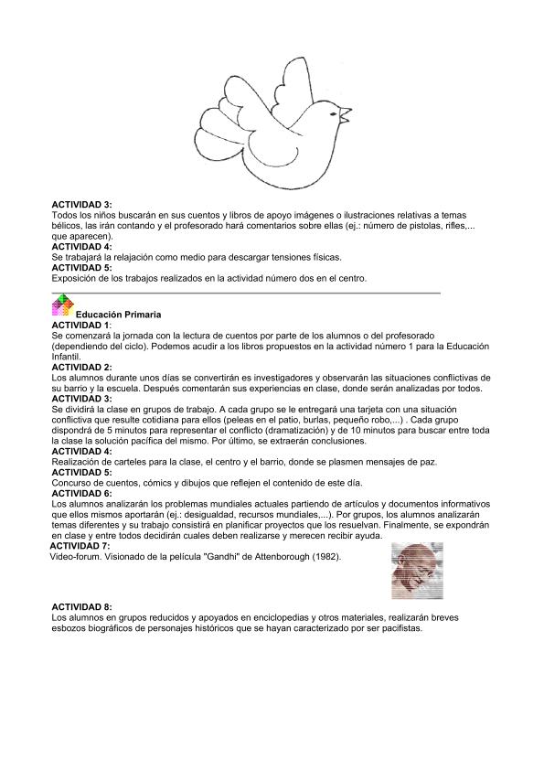 SUPER RECOPILATORIO Actividades Día de la Paz Educación Infantil y ...