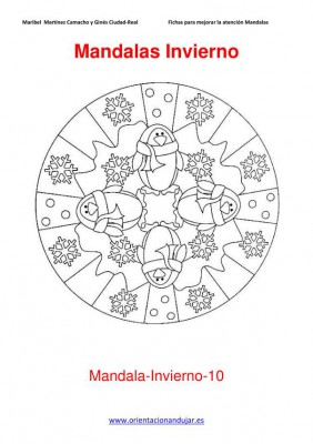 Mandalas para colorear en Invierno Orientacion andujar imagenes (10)