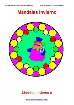 Mandalas para colorear en Invierno Orientacion andujar imagenes