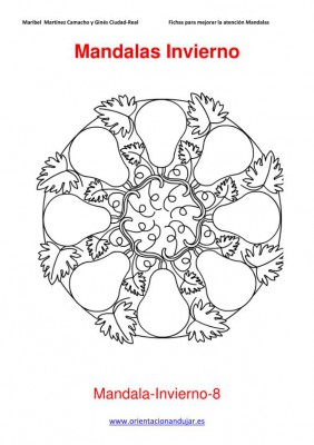 Mandalas para colorear en Invierno Orientacion andujar imagenes (8)