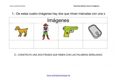 Actividades de rimas para alumnos con dislexia imagenes_4