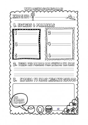 Organizador gráfico para trabajar palabras y frases en cooperativo IMAGEN 2