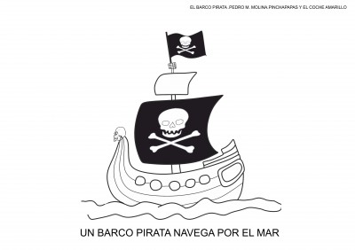 fichas para colorear el barco pirata carnaval