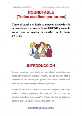 Estructura de aprendizaje cooperativo RoundTable