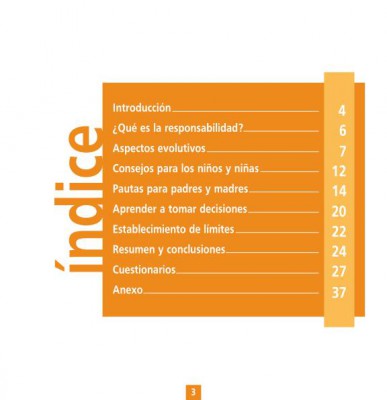 Guía para el desarrollo de conductas responsables en niños de 3 a 12 años indice