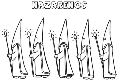 NAZARENOS 3 colorear