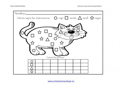 colorea y cuenta las formas geometricas imagen 2