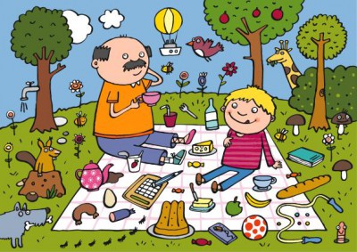 de picnic con papa