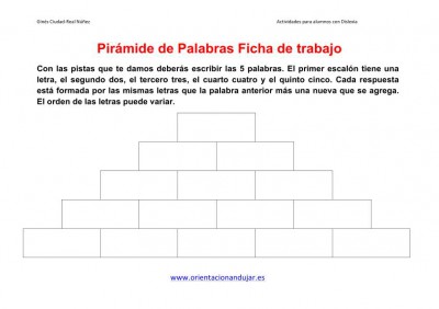 piramide de palabras o letras ficha de trabajo 1  imagen 1