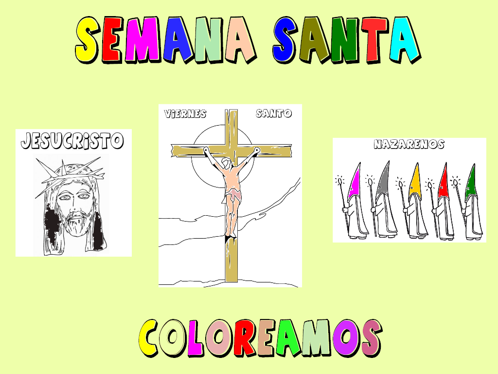 semana santa portada colorear - Orientación Andújar - Recursos Educativos