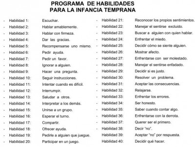 Programa de habilidades sociales para la infancia