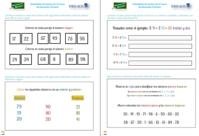 aderno de Verano Primer curso de Primaria Original de Interacis IMAGEN 2