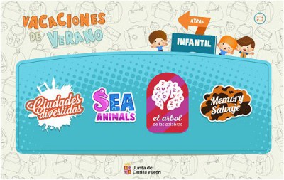 infEscritorio de verano pensado para los meses de vacaciones escolares infantil