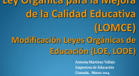 Os dejamos 4 presentaciones y dos esquemas realizados por la INSPECCIÓN EDUCATIVA DE ANDALUCÍA son muy interesante e intuitivas. PRIMARIA Novedades en Educación Primaria [Título I Capítulo II] Principales novedades […]