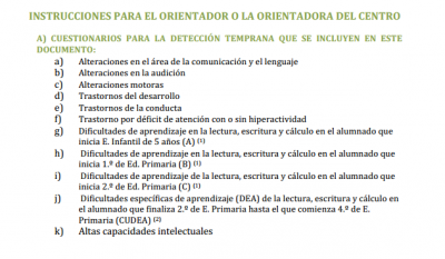 Guía para la detección temprana de discapacidades, trastornos,  dificultades de aprendizaje y  altas capacidades intelectuales IMAGEN 3