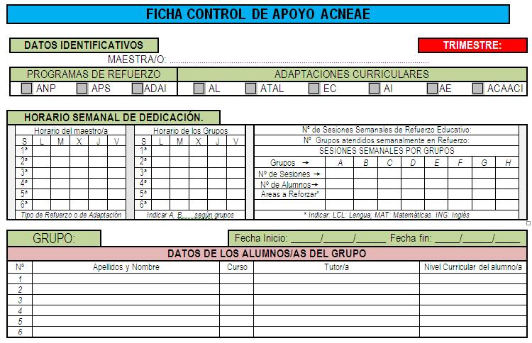 Con ella se pretende que todos los especialistas (Logopeda, ATAL, Compensatoria, Apoyo a la Integración, Refuerzos Educativos) tengan un único modelo y con una breve programación trimestral para el grupo […]