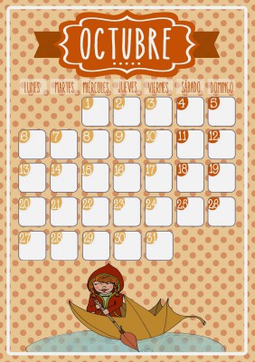 calendario octubre imagen completa