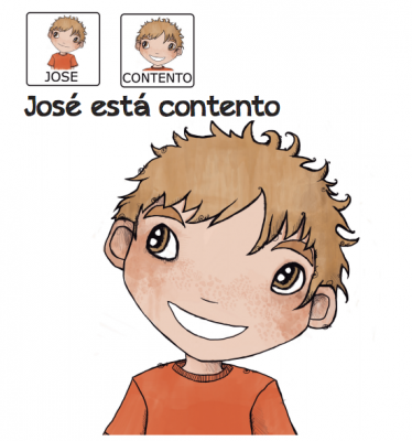 Cuentos para niños con pictogramas TEA ACNEAE EMOCIONES JOSE ESTA CONTENTO