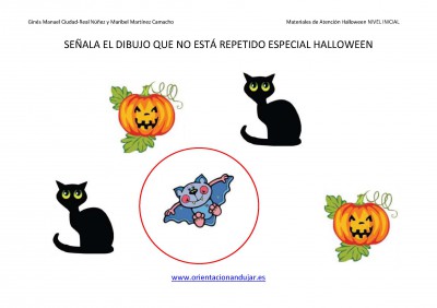 Señala EL DIBUJO QUE NO ESTA REPETIDO HALLOWEEN NIVEL INICIAL_Page_01