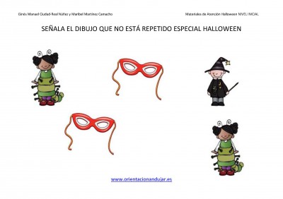 Señala EL DIBUJO QUE NO ESTA REPETIDO HALLOWEEN NIVEL INICIAL_Page_02