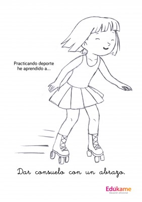 fichas para colorear  deporte y emociones Edukame_Page_07