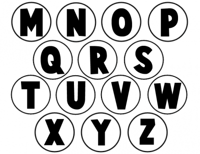 abecedario para tapones blanco y negro grande 2