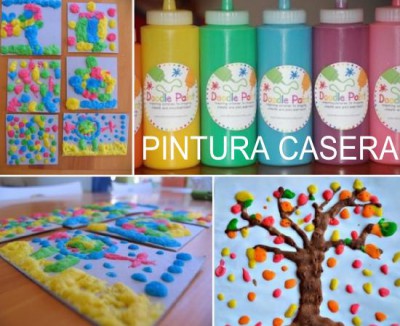 cómo hacer pintura con relieve casera