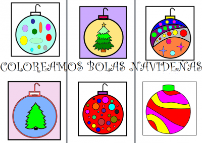 COLOREAMOS BOLAS NAVIDEÑAS