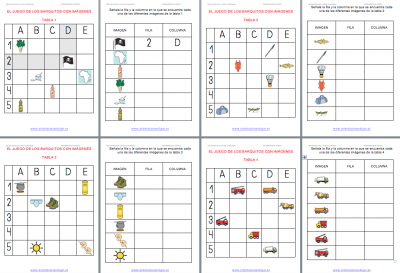 Razonamiento logico el juego de los barquitos en imagenes con Plantilla editable 