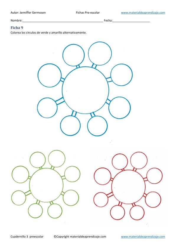 fichas del cuaderno 3 preescolar completo imagenes_09 - Orientación Andújar - Recursos Educativos