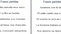 Nueva entrega de frases semiborradas para trabajar la velocidad lectora en esta ocasión continuamos con frases con un mayor número de palabras. Poco campo visual y/o mal movimiento de los […]