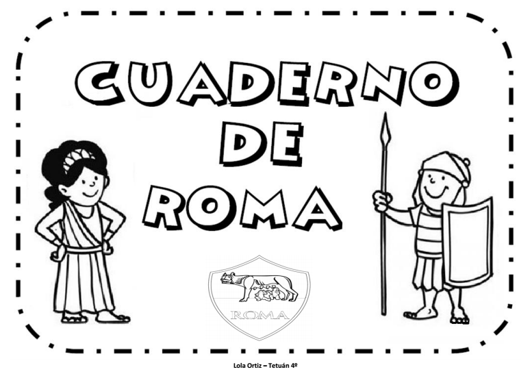 cuestionario apetito lista Trabajo por proyectos Cuaderno para trabajar Roma aprendemos coloreando