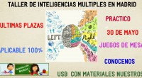 El sábado que viene estaremos en Madrid en unas jornadas sobre inteligencias múltiples. En ellas podemos conocernos y comentar como hemos desarrollado las inteligencias múltiples en nuestros centros, además te […]