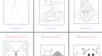 Fichas de actividades matemáticas para unir puntos y formar o completar dibujos. Esencial para trabajar los números y unir puntos del 1 al 10 con niños y niñas del primer ciclo de primaria. […]