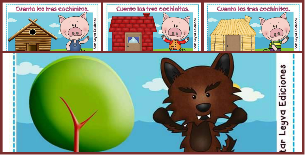 Cuento de los tres cerditos - Cuentos en español, Materiales educativos,  Historias cortas para niños y Orientación familiar
