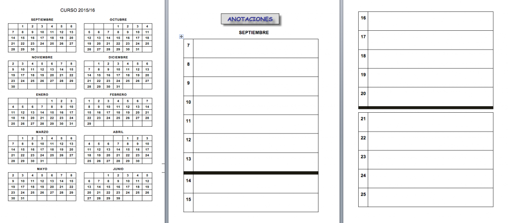 Hoy os traemos un material estupendo para que sigamos organizando nuestro curso escolar, en esta ocasión os traigo este fantástico memonotas que hemos organizado para todos vosotros y vosotras  así […]