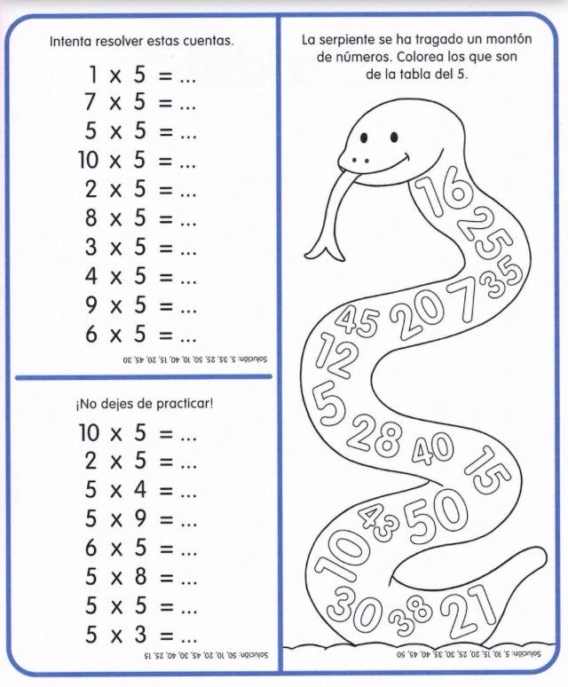 Cuaderno Tablas De Multiplicar 10 Orientación Andújar Recursos