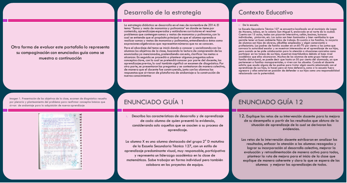 Ejemplo de portafolio de evidencias con enunciados guías Portada -  Orientación Andújar - Recursos Educativos
