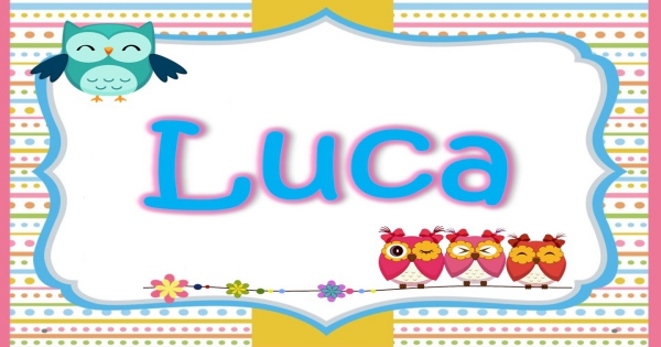 Tarjetas imprimibles Nombres de Niños Motivo Búhos + Plantilla . . . . .      