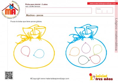 Colección de ficha para trabajar razonamiento Lógico matemático educación Infantil14