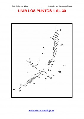 Motricidad y números del 1 al 30 Super colección vamos a unir puntos y a colorear15
