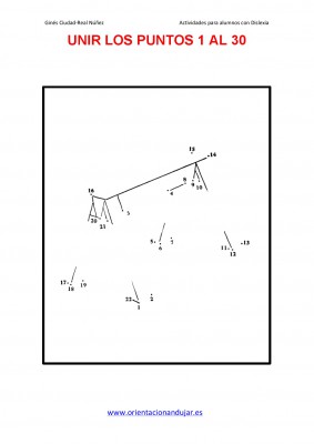 Motricidad y números del 1 al 30 Super colección vamos a unir puntos y a colorear3