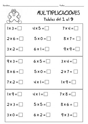 TRABAJAMOS LAS TABLAS DE MULTIPLICAR 13