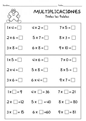 TRABAJAMOS LAS TABLAS DE MULTIPLICAR 14