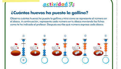 Aprendiendo a calcular con el ábaco, representamos los números alumno