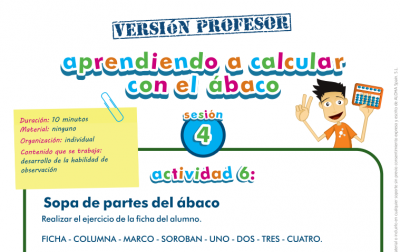 Aprendiendo a calcular con el ábaco, representamos los números profesor